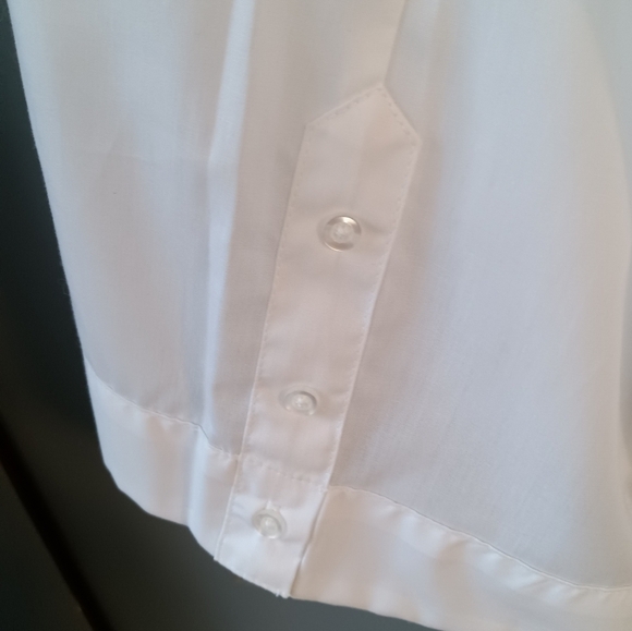 Men's Sobrino Embroidered Button Up White Dress Shirt Size XXL - Picture 6 of 7